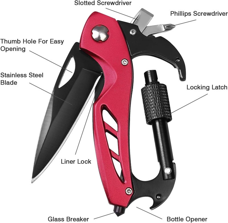 FUNBRO Multitool knife (Red) - Image 4